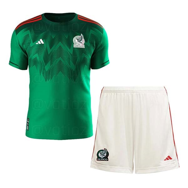 Camiseta México 1st Niños 2022 Azul